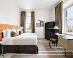 The rooms in the hotel have Turkish marble bathrooms and quality sound systems. Their suites have living rooms and upgraded suites also have city view